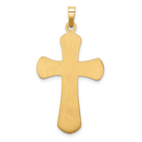 Load image into Gallery viewer, 14k Hollow Polished Beaded Edge Cross
