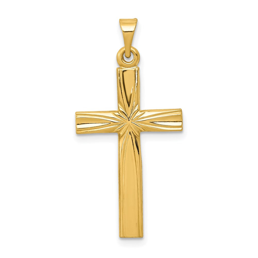 14k Polished Latin Cross Pendant