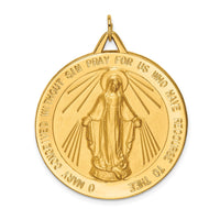 Load image into Gallery viewer, 14k Solid Polished/Satin Large Round Miraculous Medal
