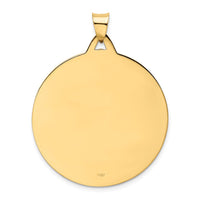 Load image into Gallery viewer, 14k Solid Polished/Satin Large Raised Round Milagrosa Medal
