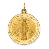 Load image into Gallery viewer, 14k Solid Polished/Satin Large Round Miraculous Medal
