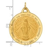 Load image into Gallery viewer, 14k Solid Polished/Satin Extra Large Round Miraculous Medal
