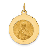 Load image into Gallery viewer, 14K Solid Small Queen Of Holy Scapular Reversible Medal
