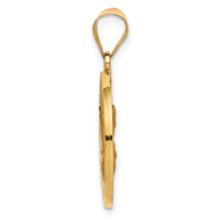 Load image into Gallery viewer, 14K Hollow Round Spanish Escapulario Reversible Medal
