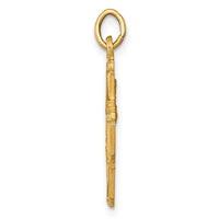 Load image into Gallery viewer, 14k Solid Polished/Satin Small 4-Way Medal
