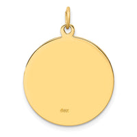 Load image into Gallery viewer, 14k Solid Polished/Satin Medium Round St. Christopher Medal
