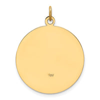 Load image into Gallery viewer, 14k Solid Polished/Satin Medium Round St. Christopher Medal
