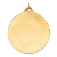 Load image into Gallery viewer, 14k Solid Polished/Satin Extra Large Round St. Christopher Medal
