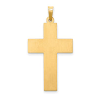 Load image into Gallery viewer, 14k Hollow Polished Rope Edge Latin Cross
