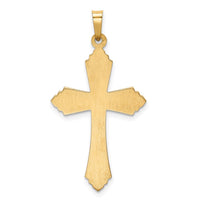 Load image into Gallery viewer, 14k Hollow Polished Fleur de Lis Cross
