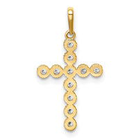 Load image into Gallery viewer, 14K CZ Cross Pendant
