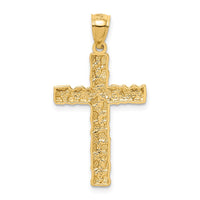 Load image into Gallery viewer, 14K Nugget Cross Pendant
