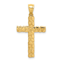 Load image into Gallery viewer, 14K Nugget Cross Pendant

