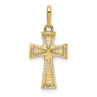 Load image into Gallery viewer, 14K D/C Cross Pendant
