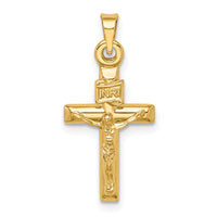 Load image into Gallery viewer, 14k Hollow Crucifix Pendant
