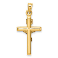 Load image into Gallery viewer, 14k Hollow Crucifix Pendant
