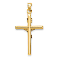 Load image into Gallery viewer, 14k Hollow Crucifix Pendant
