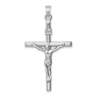 Load image into Gallery viewer, 14k White Gold Hollow Crucifix Pendant
