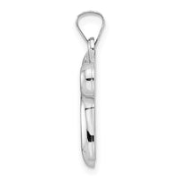 Load image into Gallery viewer, 14k White Gold Polished Hollow Chai Symbol Pendant
