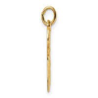 Load image into Gallery viewer, 14k Polished and Textured Solid Chai Symbol Pendant
