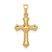 Load image into Gallery viewer, 14k Budded Cross Charm
