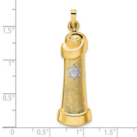 Load image into Gallery viewer, 14k Two-tone Hollow Scroll Pendant
