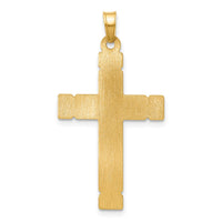 Load image into Gallery viewer, 14k Two-Tone Hollow INRI Crucifix Pendent
