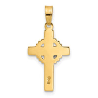 Load image into Gallery viewer, 14k Two-Tone Hollow INRI Crucifix Pendent
