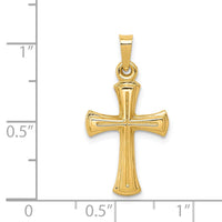 Load image into Gallery viewer, 14k Hollow Cross Pendant
