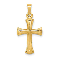 Load image into Gallery viewer, 14k Hollow Cross Pendant
