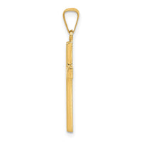 Load image into Gallery viewer, 14k Diamond-cut Hollow Cross Pendant
