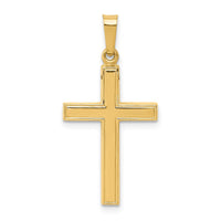 Load image into Gallery viewer, 14k Hollow Cross Pendant
