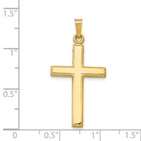 Load image into Gallery viewer, 14k Hollow Cross Pendant
