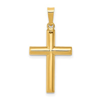 Load image into Gallery viewer, 14k Hollow Cross Pendant
