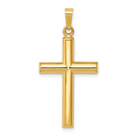Load image into Gallery viewer, 14k Hollow Cross Pendant
