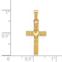 Load image into Gallery viewer, 14k Small Hollow Cross Charm
