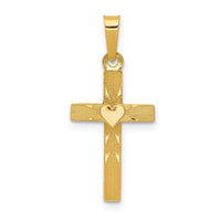 Load image into Gallery viewer, 14k Small Hollow Cross Charm

