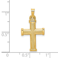 Load image into Gallery viewer, 14k Hollow Latin Cross Pendant
