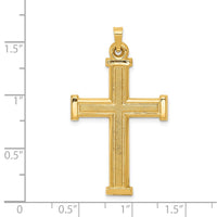 Load image into Gallery viewer, 14k Hollow Latin Cross Pendant
