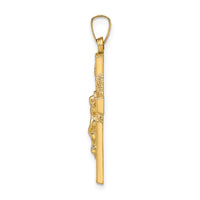 Load image into Gallery viewer, 14k INRI Hollow Crucifix Pendant
