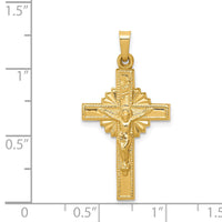 Load image into Gallery viewer, 14k INRI Hollow Crucifix Pendant
