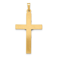 Load image into Gallery viewer, 14k Two-tone INRI Hollow Crucifix Pendant
