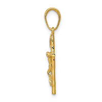 Load image into Gallery viewer, 14k INRI Hollow Crucifix Pendant
