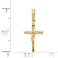Load image into Gallery viewer, 14k INRI Hollow Crucifix Pendant
