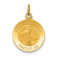 Load image into Gallery viewer, 14k Guardian Angel Medal Charm
