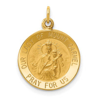 Load image into Gallery viewer, 14k Our Lady of Mount Carmel Medal Charm
