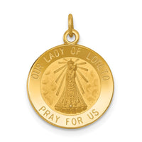Load image into Gallery viewer, 14k Our Lady of Loreto Medal Charm
