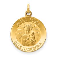 Load image into Gallery viewer, 14k Matka Boska Medal Charm
