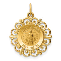 Load image into Gallery viewer, 14k Infant of Prague Medal Charm
