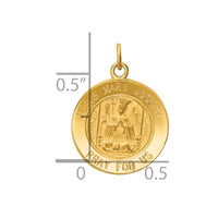 Load image into Gallery viewer, 14k Jesus, Mary, Joseph Medal Charm
